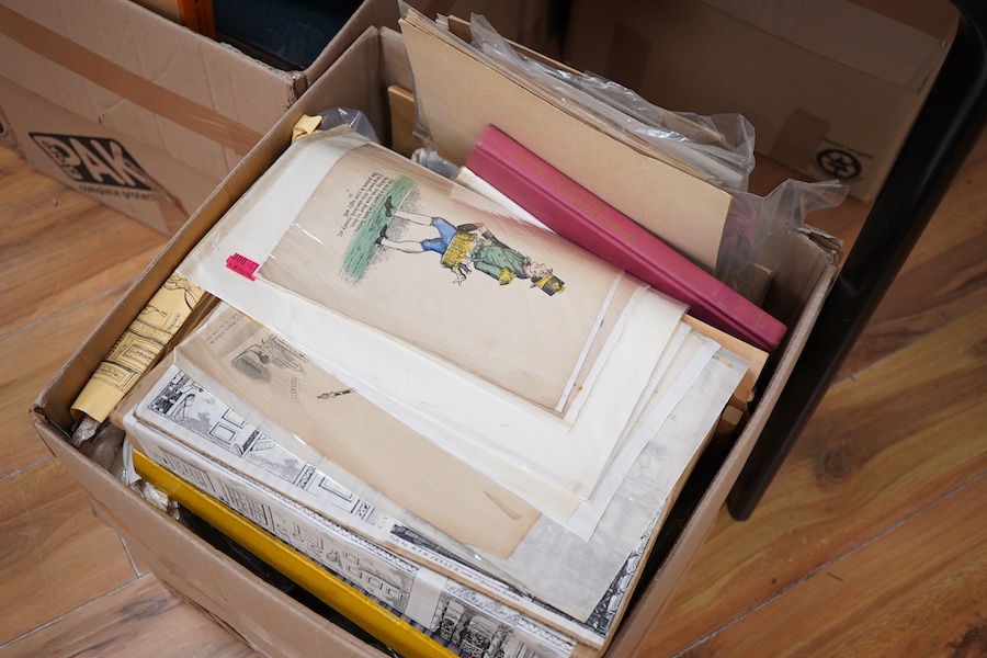 Juvenile Drama: five boxes of toy theatre printed and coloured reproduction character printed back grounds